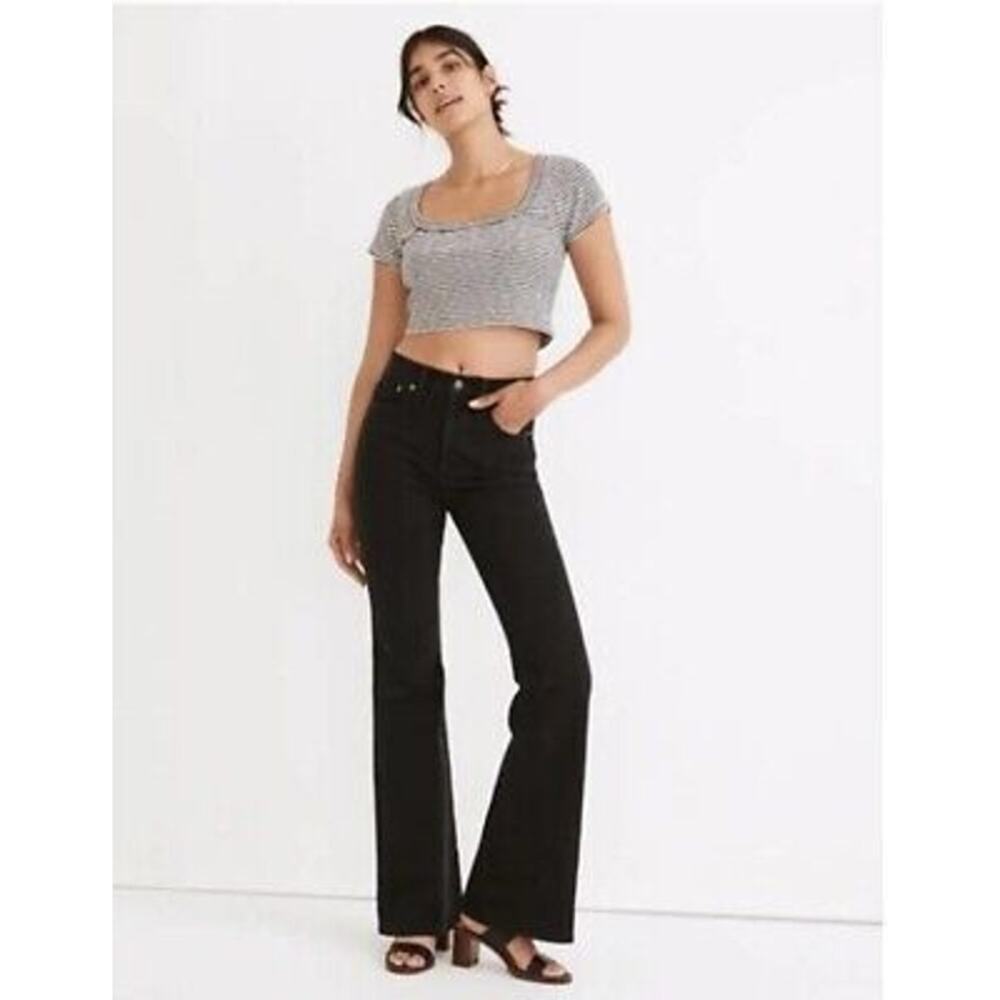 Madewell The Perfectly Vintage Flare Jean Black NF789 Size 28P
